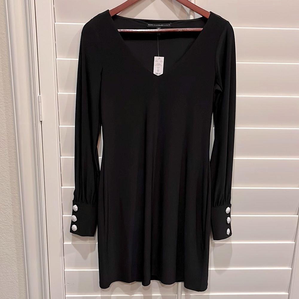 NWT White House Black Market Chemise with Stones Dress